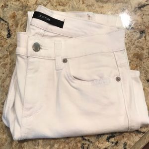 Joe’s Jeans clean slim cropped white jeans